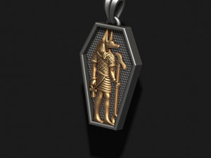 Egyptian anubis pendant Modèles 3D en vedette