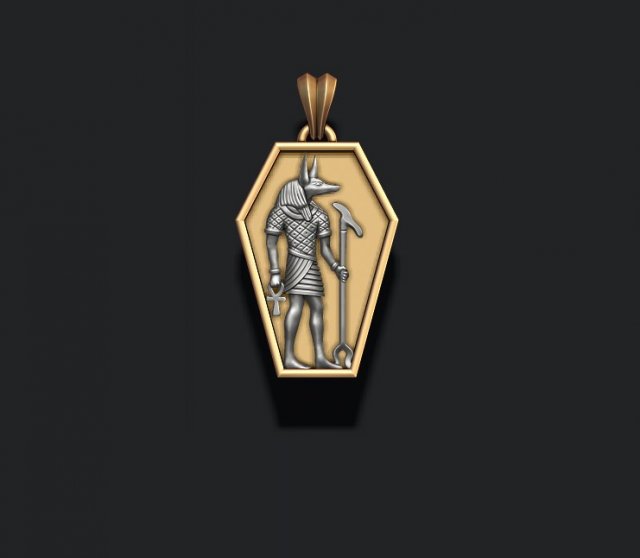 Egyptian anubis pendant Modèles 3D en vedette .c4d .max .obj .3ds .fbx .stl .blend 