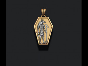 Egyptian anubis pendant 3D Print Model