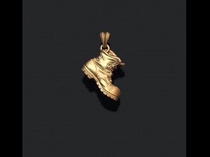 Old boot pendant Modèles 3D en vedette