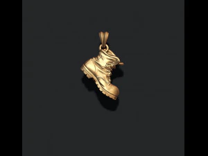 Old boot pendant 3D Print Model