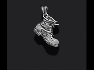 Old boot pendant Modèles 3D en vedette
