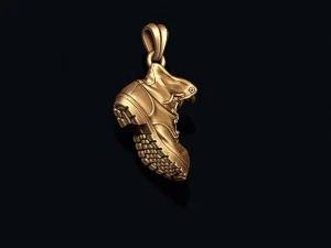 Old boot pendant 3D Print Model