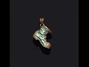 Old boot pendant 3D Print Model