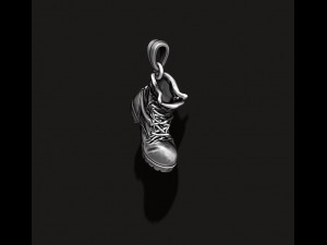 Old boot pendant Modèles 3D en vedette