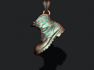 Old boot pendant Modèles 3D en vedette