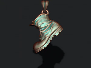 Old boot pendant 3D Print Model