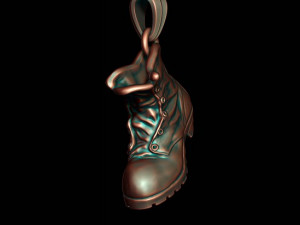 Old boot pendant Modèles 3D en vedette
