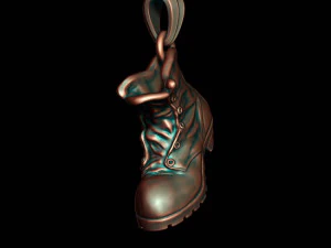 Old boot pendant 3D Print Model