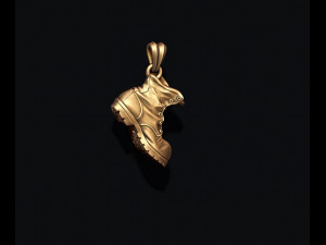 Old boot pendant Modèles 3D en vedette
