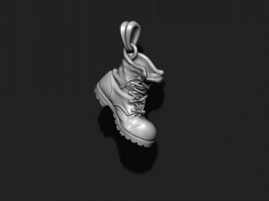 Old boot pendant Modèles 3D en vedette