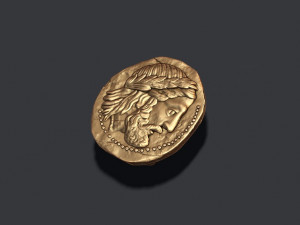 Old coin v5 3D Print Model