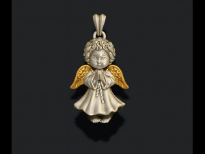 Baby angel pendant 3D Принт Модель