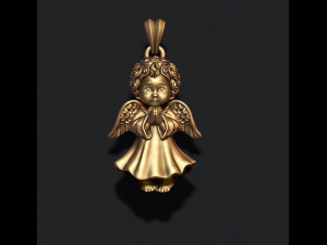 Baby angel pendant 3D Принт Модель