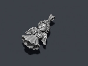 Baby angel pendant 3D Принт Модель