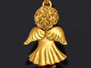 Baby angel pendant 3D Принт Модель