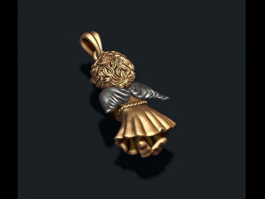 Baby angel pendant 3D Принт Модель