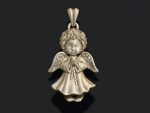 Baby angel pendant 3D Принт Модель