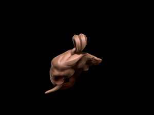 Elephant head pendant 3D Print Model