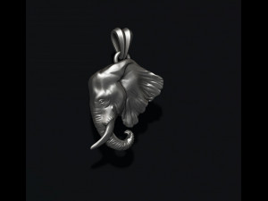 Elephant head pendant Modelo de impresión 3D