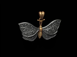 Butterfly pendant 3D Print Model
