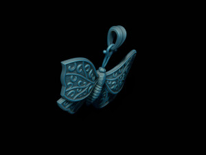 Butterfly pendant Modello di stampa 3D