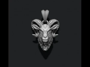 Geitenkop hanger 3D printmodel