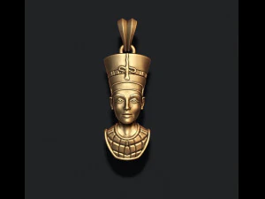 Nefertiti pendant 3D Print Model