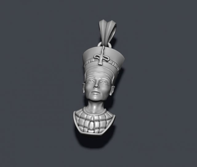 Nefertiti pendant 3D Druckmodell .c4d .max .obj .3ds .fbx .stl .blend
