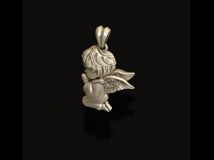 Praying baby angel pendant 3D Принт Модель
