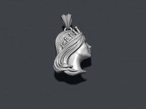 Queen pendant 3D 打印模型