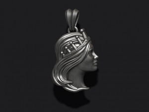 Queen pendant 3D 打印模型