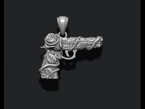 Gan and rose pendant 3D Print Model