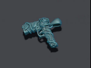 Gan and rose pendant 3D Print Model