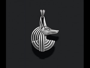Egyptian anubis head pendant 3D Print Model