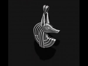 Egyptian anubis head pendant 3D प्रिंट मॉडल