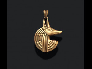 Egyptian anubis head pendant 3D प्रिंट मॉडल