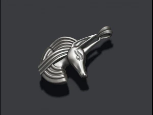 Egyptian anubis head pendant 3D Print Model