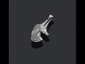 Egyptian anubis head pendant 3D Print Model