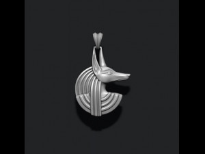 Egyptian anubis head pendant 3D प्रिंट मॉडल
