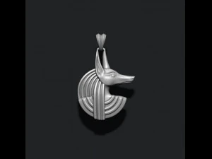 Egyptian anubis head pendant 3D Print Model