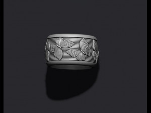 Butterfly ring 3D-Druckmodell