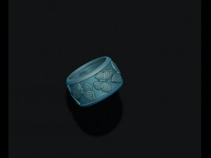 Butterfly ring Modèles 3D en vedette
