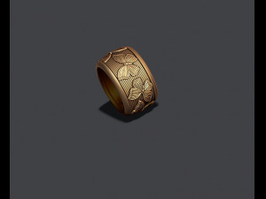 Butterfly ring Modèles 3D en vedette