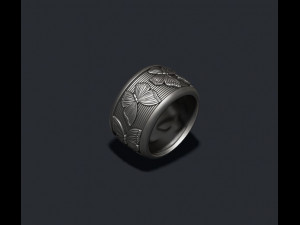 Butterfly ring Modèles 3D en vedette
