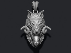 Sheep wolf ring Modèles 3D en vedette