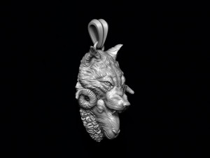 Sheep wolf ring Modèles 3D en vedette