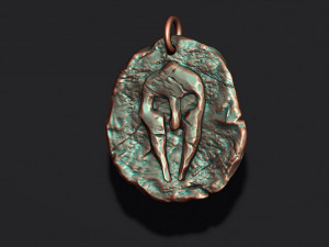Helmet token pendant 3D 打印模型