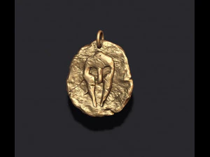 Helmet token pendant 3D Print Model