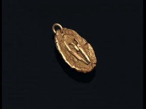 Helmet token pendant 3D Print Model